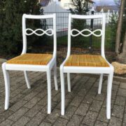 2 Stühle (weiß / shabby), Holzstühle