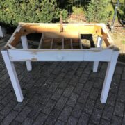 Vintage Tischgestell zum Herrichten (Shabby, Landhaus, Holztisch)