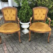 2 kleine Sessel, Polstersessel (Antiquität)