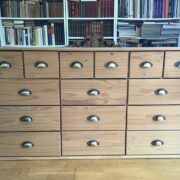 Apothekerschrank, Kommode, Sideboard, Erlenholz