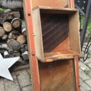 Großer, alter Krauthobel mit Krautstecher (Shabby, Landhaus, Deko)