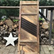 Großer, alter Krauthobel mit Krautstecher (Shabby, Landhaus, Deko)