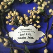 Bild, Antiquität von 1886, Brautkasten (Deko, Hochzeit)