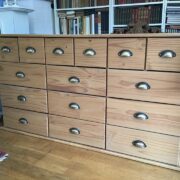 Apothekerschrank, Kommode, Sideboard, Erlenholz