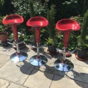 3 Barhocker, Barstuhl (höhenverstellbar, neuwertig)