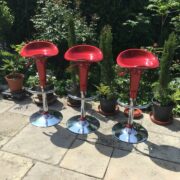 3 Barhocker, Barstuhl (höhenverstellbar, neuwertig)