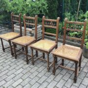 4 antike Holzstühle, Sitzgruppe (Gründerzeit, Antiquität)