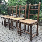 4 antike Holzstühle, Sitzgruppe (Gründerzeit, Antiquität)