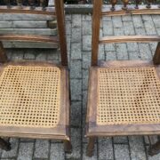 4 antike Holzstühle, Sitzgruppe (Gründerzeit, Antiquität)