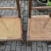4 antike Holzstühle, Sitzgruppe (Gründerzeit, Antiquität)