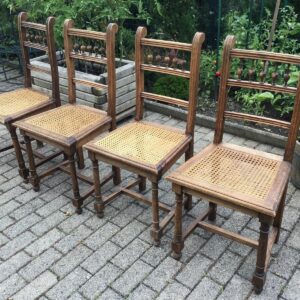 4 antike Holzstühle, Sitzgruppe (Gründerzeit, Antiquität)