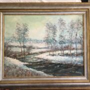 Großes Gemälde von Devolder gerahmt (Kunst, Bild, Gemälde)