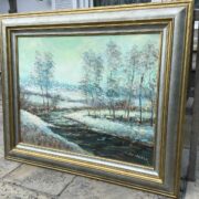Großes Gemälde von Devolder gerahmt (Kunst, Bild, Gemälde)