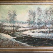 Großes Gemälde von Devolder gerahmt (Kunst, Bild, Gemälde)