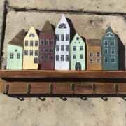 Handgefertigtes Schlüsselbrett, Hakenleiste (Shabby, Landhaus)