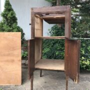 Antiker Grammophonschrank, Holzschränkchen, Restaurationsobjekt (Antiquität)