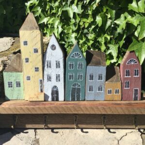 Handgefertigtes Schlüsselbrett, Hakenleiste (Shabby, Landhaus)