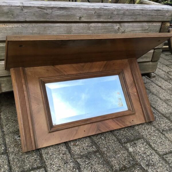 Holzspiegel mit Ablage, Aufsatz, Bastelmaterial