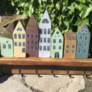 Handgefertigtes Schlüsselbrett, Hakenleiste (Shabby, Landhaus)