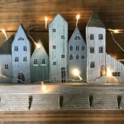 Handgefertigtes Schlüsselbrett, Hakenleiste (Shabby, Landhaus)