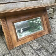 Holzspiegel mit Ablage, Aufsatz, Bastelmaterial