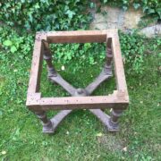 Tischgestell für Beistelltisch, Hocker, Holzgestell (Bastelmaterial, Gründerzeit)