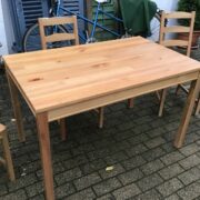 Esstisch & 3 Stühle (Ikea Jokkomok), Esszimmer