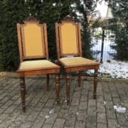 2 antike Stühle, Holzstühle, Stuhl (Antiquität, Gründerzeit) 2 antike Stühle, Holzstühle, Stuhl (Antiquität, Gründerzeit)