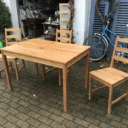 Esstisch & 3 Stühle (Ikea Jokkomok), Esszimmer