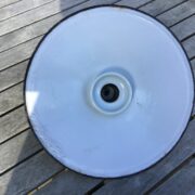 Vintage Lampenschirm, Emaille-Lampe (Shabby, Industrial Design)