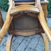 3 antike Stühle, Holzstühle, Polsterstuhl (Antiquität)