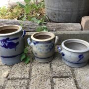 3 Steinguttöpfe, Topf, Steingut (Shabby, Landhausstil)