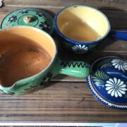 2 Keramiktöpfe, Steingut (Shabby, Landhausstil, Deko)