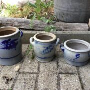3 Steinguttöpfe, Topf, Steingut (Shabby, Landhausstil)