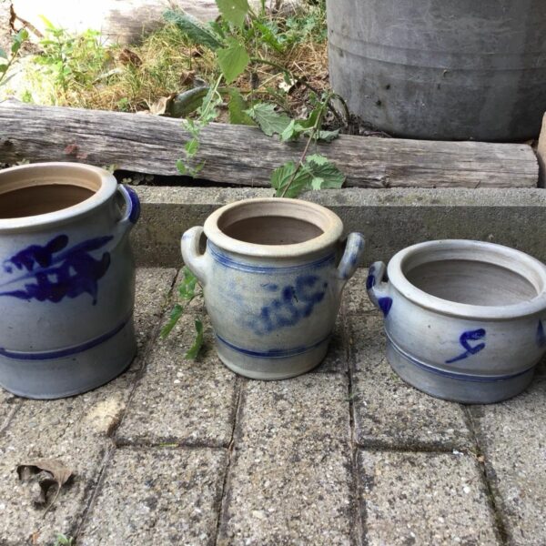3 Steinguttöpfe, Topf, Steingut (Shabby, Landhausstil)