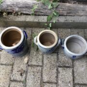 3 Steinguttöpfe, Topf, Steingut (Shabby, Landhausstil)