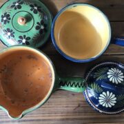 2 Keramiktöpfe, Steingut (Shabby, Landhausstil, Deko)