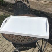 Serviertablett, Holztablett (Shabby, Landhausstil, Deko)