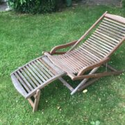 Sonnenliege, Gartenliege, Liegestuhl, Holzliege (klappbar)