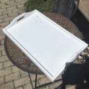 Serviertablett, Holztablett (Shabby, Landhausstil, Deko)
