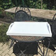 Serviertablett, Holztablett (Shabby, Landhausstil, Deko)