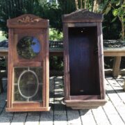 2 alte Uhrenkästen, Bastelmaterial (Antik, Shabby)