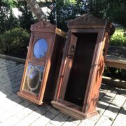 2 alte Uhrenkästen, Bastelmaterial (Antik, Shabby)