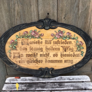 Antikes Holzschild, Spruch, Türhänger (Shabby, Landhaus, Dekoration)