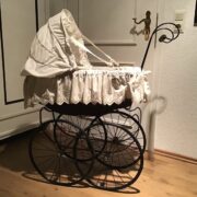 Nostalgie Kinderwagen, 50er Jahre, Puppenwagen (Shabby, Dekoration)
