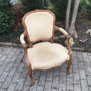 Kleiner antiker Sessel, Polstersessel (Antiquität, Vintage)