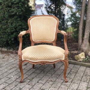 Kleiner antiker Sessel, Polstersessel (Antiquität, Vintage)