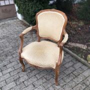 Kleiner antiker Sessel, Polstersessel (Antiquität, Vintage)