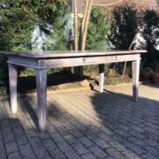 Holztisch mit Schubladen, Esstisch, Schreibtisch (Shabby)