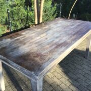 Holztisch mit Schubladen, Esstisch, Schreibtisch (Shabby)
